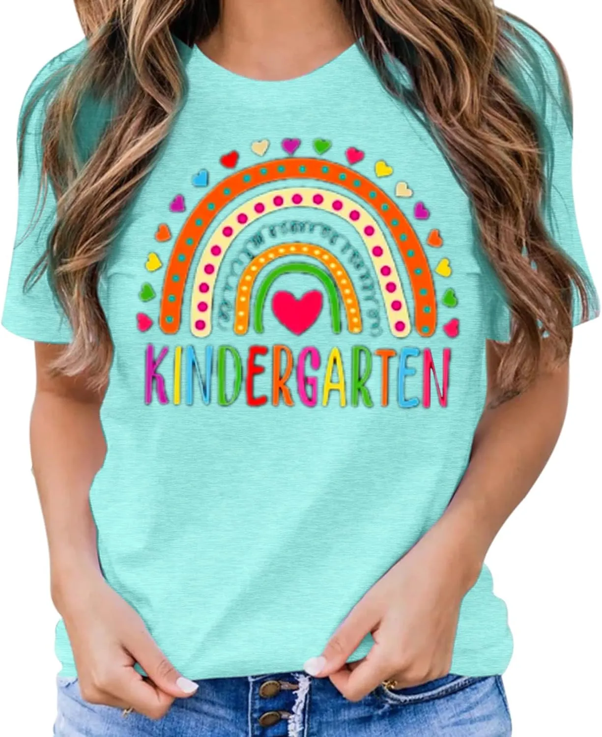 Teacher Life T Shirt for Womens Teach Love Inspire Tshirts Inspirational Teacher Short Sleeve Tees