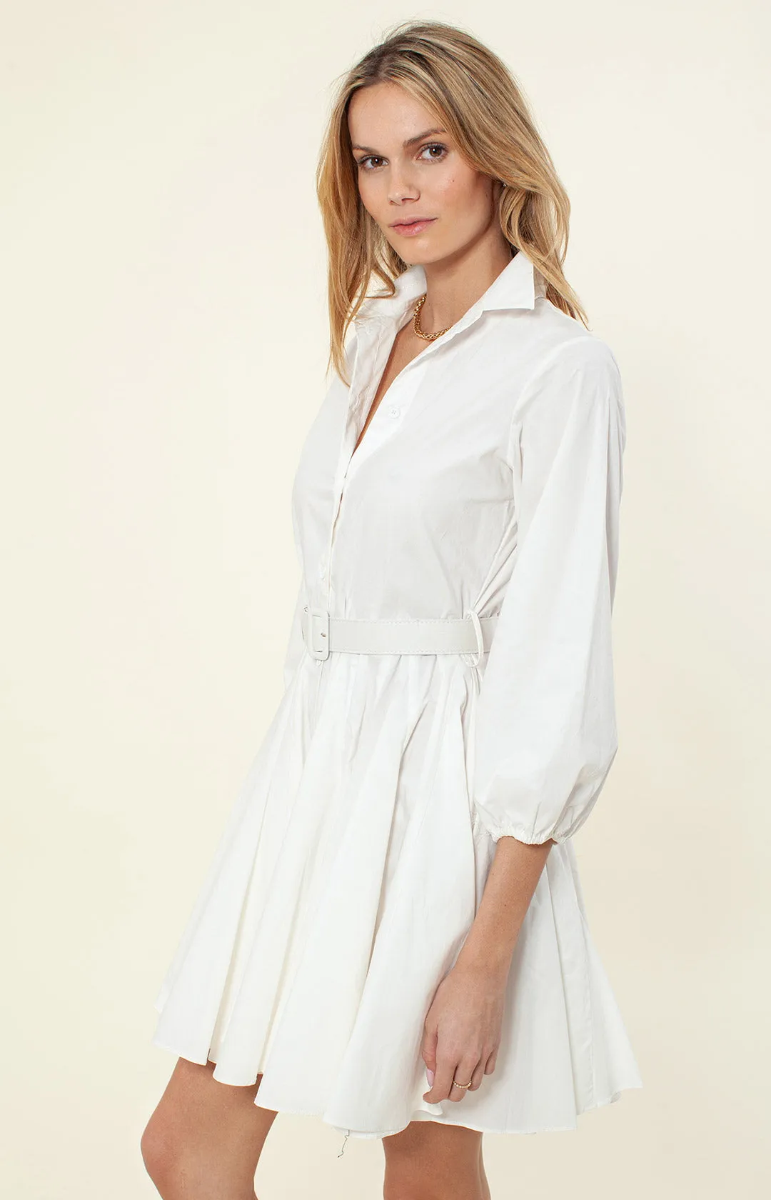 Vania Solid Poplin Dress