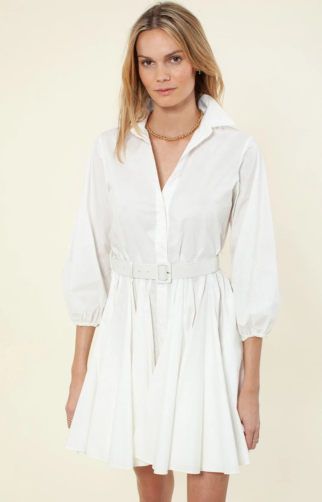 Vania Solid Poplin Dress
