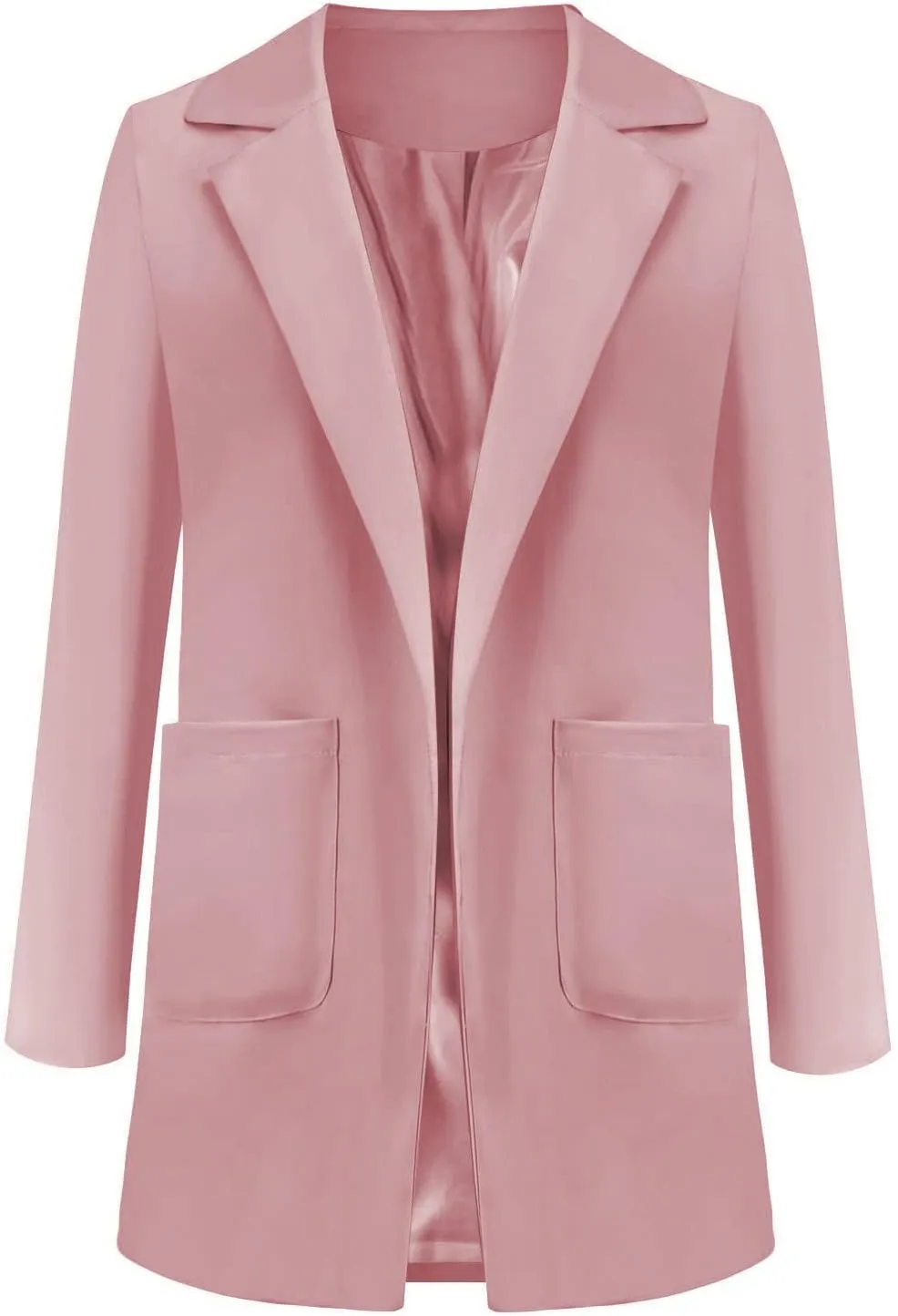 Womens Casual Blazers Lightweight Blazer Jackets Ladies Plus Size Open Front Outwear Cardigans Long Sleeve Work Office Jacket