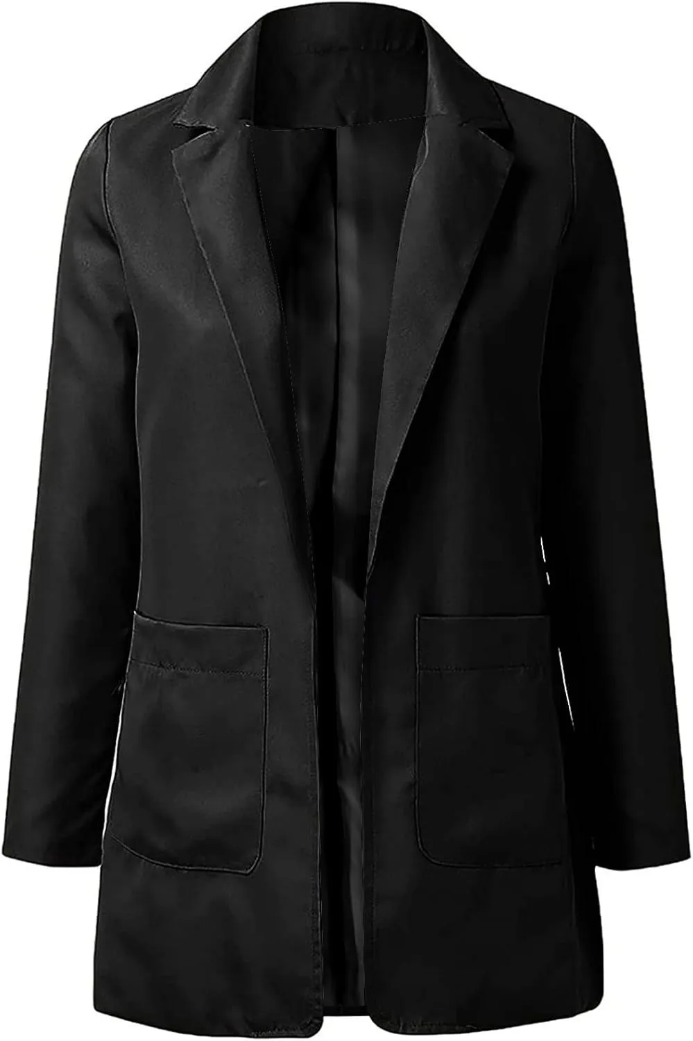Womens Casual Blazers Lightweight Blazer Jackets Ladies Plus Size Open Front Outwear Cardigans Long Sleeve Work Office Jacket